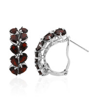 Boucles d'oreilles en argent et Grenat