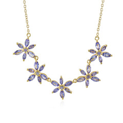 Collier en argent et Tanzanite