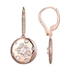 Boucles d'oreilles en argent et Topaze blanche (Adela Silber)