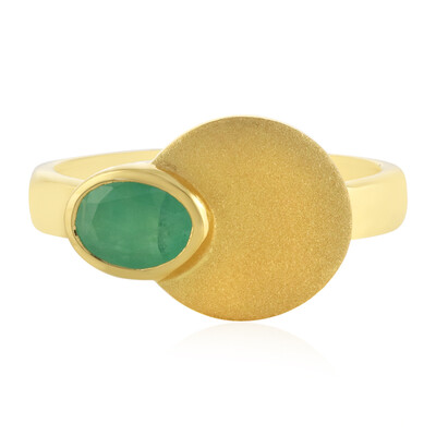 Bague en argent et Emeraude de Socoto (MONOSONO COLLECTION)