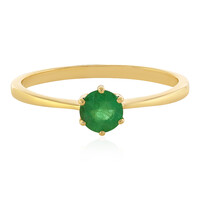 Bague en or et Emeraude de Zambie