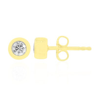 Boucles d'oreilles en argent et Diamant I2