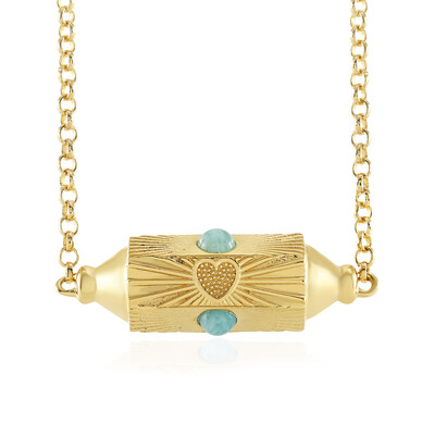 Collier en argent et Amazonite (M de Luca)