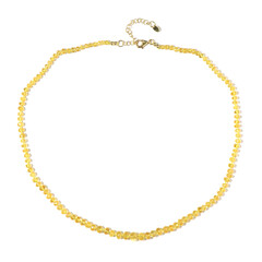 Collier en argent et Béryl jaune (Adela Silber)