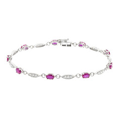 Bracelet en or et Rubis AAA du Mozambique (CIRARI)