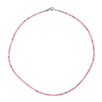 Collier en argent et Quartz Fraise