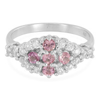 Bague en argent et Tourmaline cuprifère rose