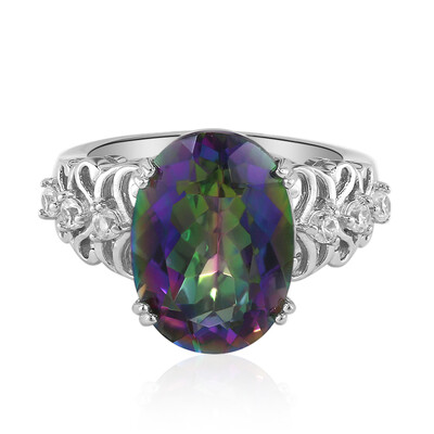 Bague en argent et Quartz mystique