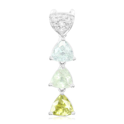 Pendentif en argent et Tourmaline