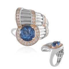 Bague en argent et Fluorite à couleur changeante (Dallas Prince Designs)