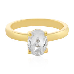 Bague en argent et Topaze blanche