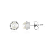 Boucles d'oreilles en argent et Perle de culture d'eau douce