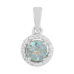 Pendentif en argent et Quartz lac de montagne
