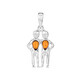 Pendentif en argent et Ambre baltique (dagen)
