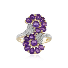 Bague en argent et Améthyste de Zambie