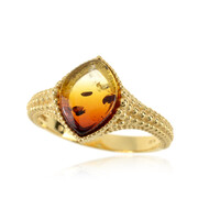 Bague en argent et Ambre baltique