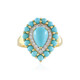 Bague en argent et Turquoise Sleeping Beauty (Faszination Türkis)