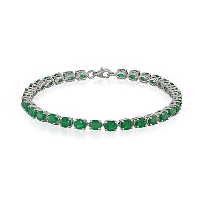 Bracelet en argent et Emeraude de Zambie