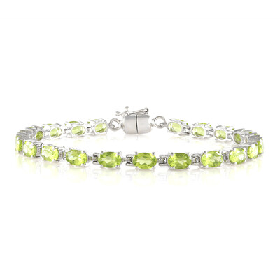 Bracelet en argent et Péridot