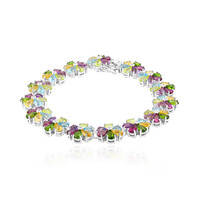 Bracelet en argent et Grenat Rhodolite