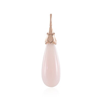 Pendentif en argent et Opale rose