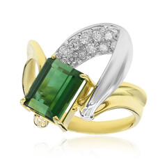 Bague en or et Tourmaline verte (CIRARI)