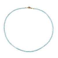 Collier en argent et Apatite bleue
