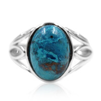 Bague en argent et Azurite-Malachite