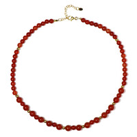 Collier en argent et Onyx rouge
