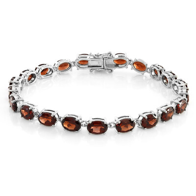 Bracelet en argent et Grenat du Mozambique