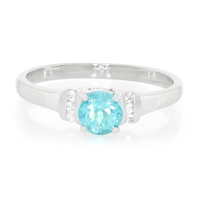 Bague en argent et Apatite bleue