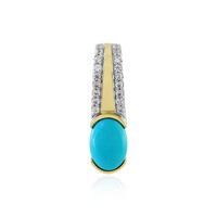 Pendentif en or et Turquoise Sleeping Beauty