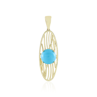 Pendentif en or et Turquoise Sleeping Beauty (Ornaments by de Melo)