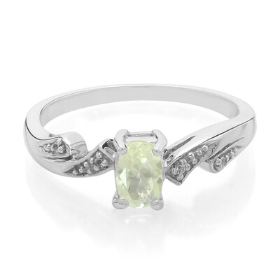 Bague en argent et Orthose