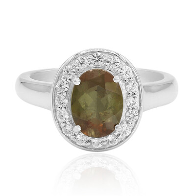 Bague en argent et Andalousite