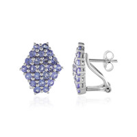 Boucles d'oreilles en argent et Tanzanite