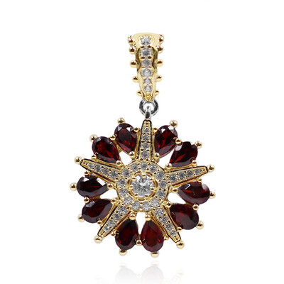 Pendentif en argent et Grenat du Mozambique (Dallas Prince Designs)