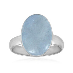 Bague en argent et Aigue-marine du Brésil (Bali Barong)