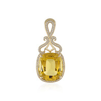 Pendentif en or et Scapolite (AMAYANI)