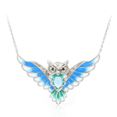Collier en argent et Topaze bleu Suisse