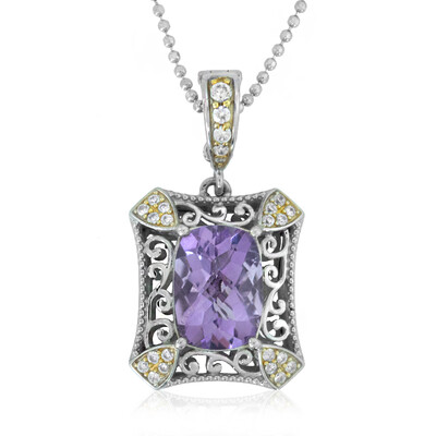 Collier en argent et Améthyste Rose de France (Dallas Prince Designs)