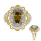 Bague en or et Sphalérite de Bulgarie