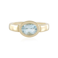 Bague en argent et Topaze bleu ciel