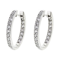 Boucles d'oreilles en argent et Zircon