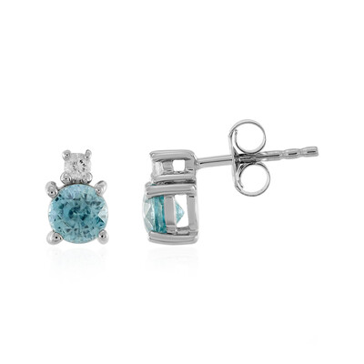 Boucles d'oreilles en argent et Zircon de Ratanakiri