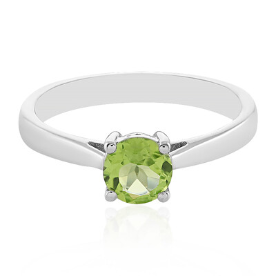 Bague en argent et Péridot