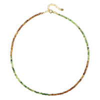 Collier en argent et Tourmaline verte