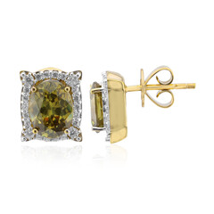 Boucles d'oreilles en or et Sphalérite de Bulgarie