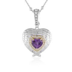 Collier en argent et Améthyste de Zambie (Dallas Prince Designs)