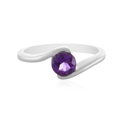 Bague en argent et Améthyste d'Uruguay